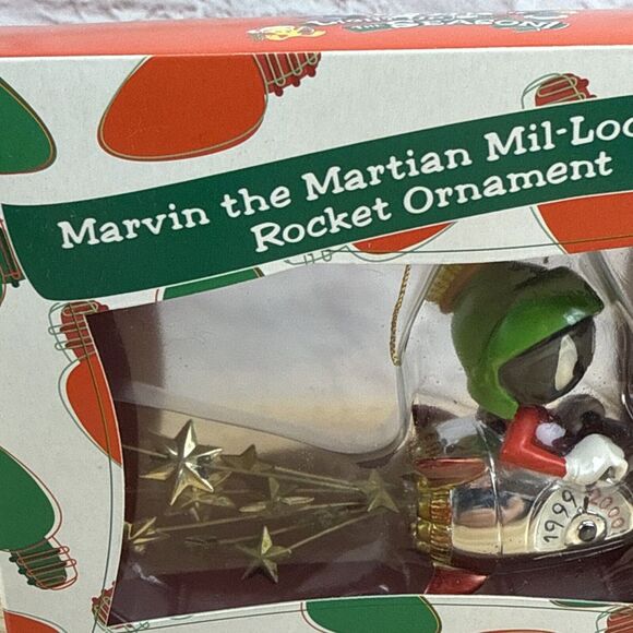 Marvin The Martian Mil-Looney-Um Rocket Ornament‎ 1999-2000 Warner Brothers - Picture 4 of 7
